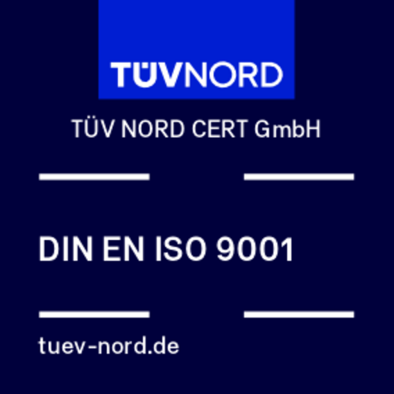Prüfzeichen DIN EN ISO 9001 Prüfzeichen DIN EN ISO 9001